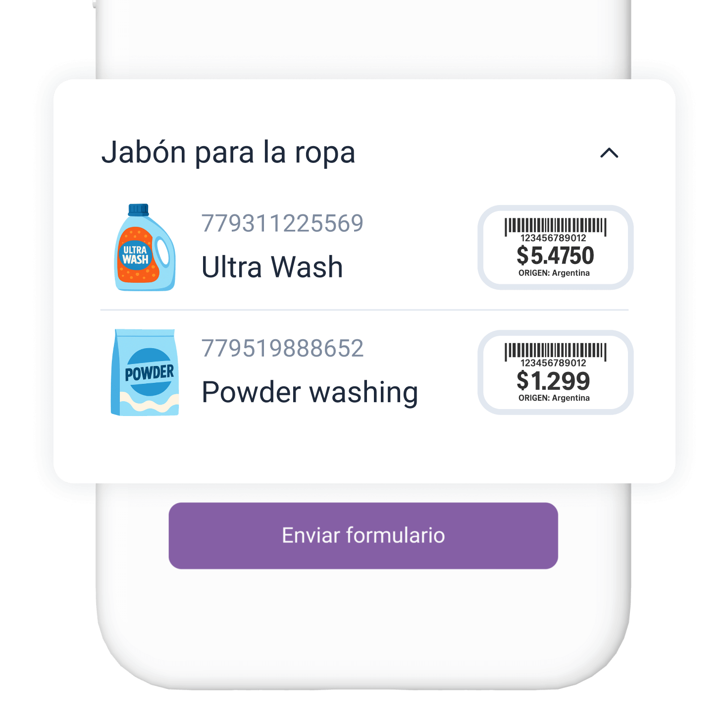 Reconocimiento automático de productos